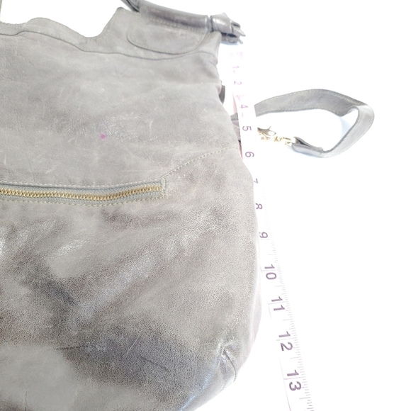 Foley & Corrina Gray Tote Bag Purse Leather - Picture 10 of 15